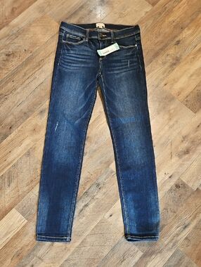 👖ID:23 Dark Blue Carrie Girlfriend Jeans